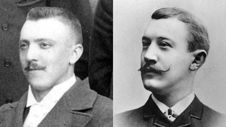 Henry Dunker to the left and Johan Kock to the right