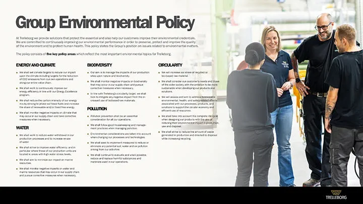 Trelleborg Group Environmental Policy