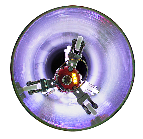 Light-chain inside a pipe