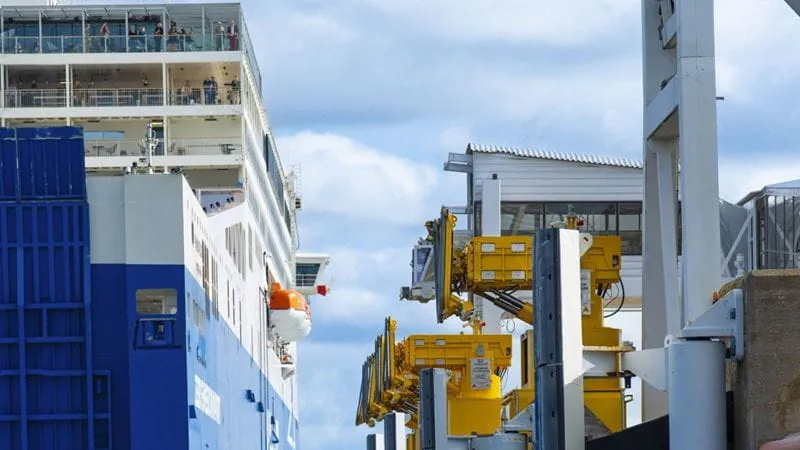 Trelleborg's AutoMoor at the Port of Langnas docking and mooring technology