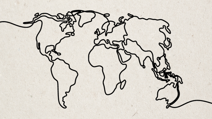 World map illustration
