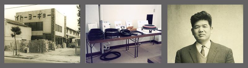 Collage-Bild: Goji Ito, Gründer; Werkstatt von Ito Yogyo; Kor-N-Seals