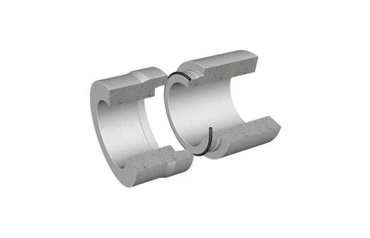 3D Cross section of Trelleborg 101 G-Ring seal in a manhole
