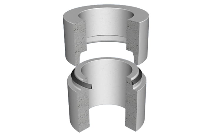 3D Cross section of Trelleborg 104 Delta in a manhole